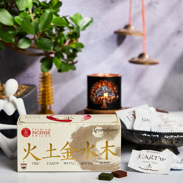 Feng Shui Elements Incense Brick Gift Set