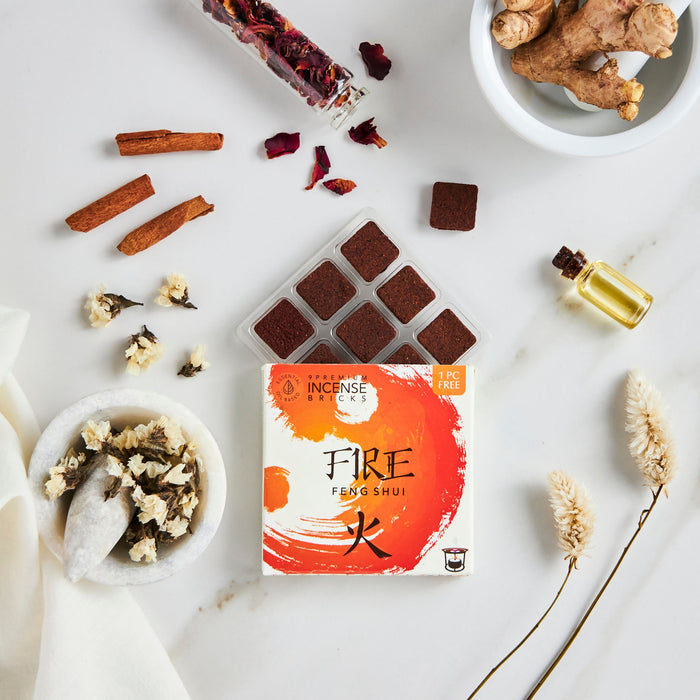 Fire Element - Feng Shui Incense Brick Set