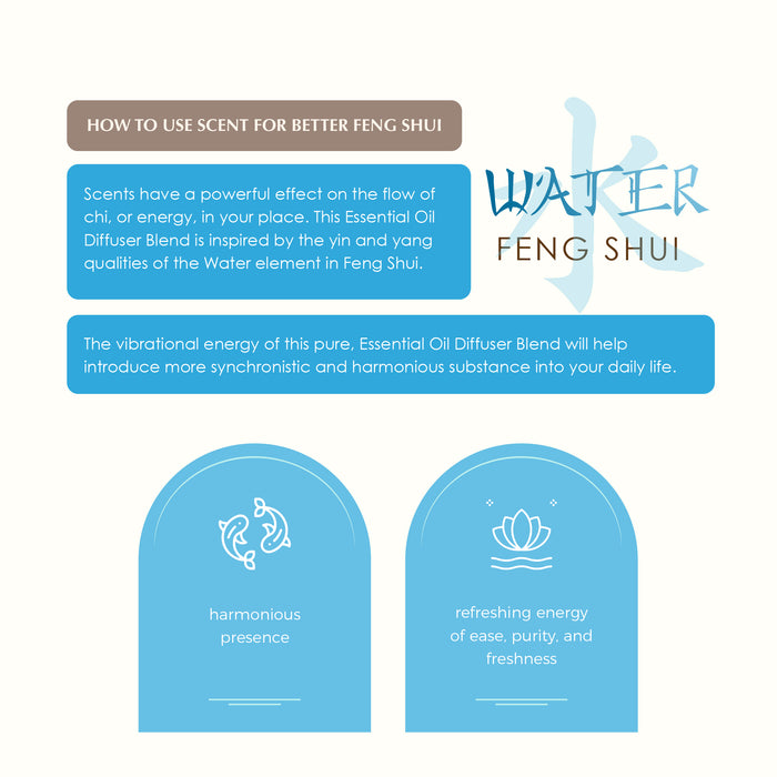 Water Element - Feng Shui - Essential Oil Diffuser Blend
