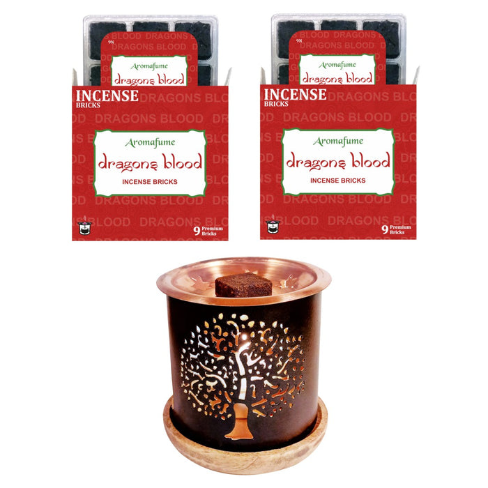 Dragons Blood Incense Bricks & Tree of Life Burner