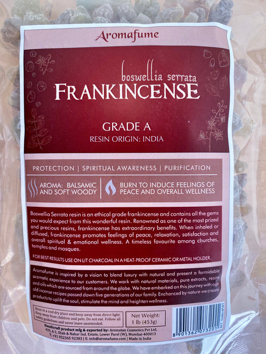 Frankincense Resin - Grade A - Boswelia Serrata (1lb / 453g)
